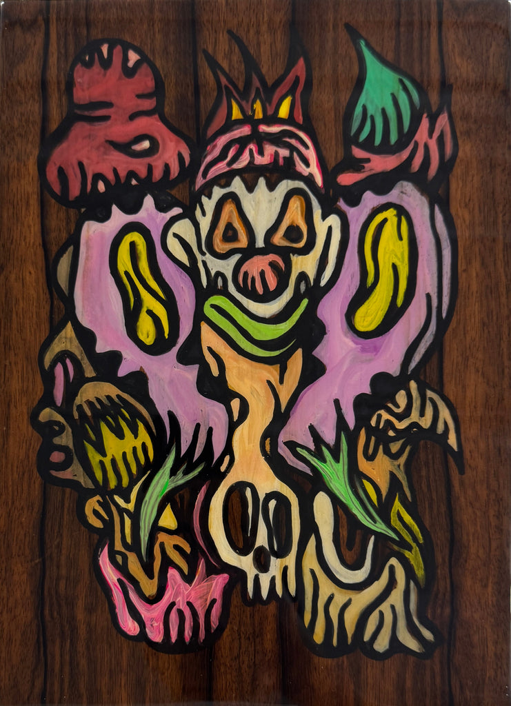 Butterfly, FABIEN VERSCHAERE, 2019Water color on Korean paper and wood29.0 × 21.0 cm