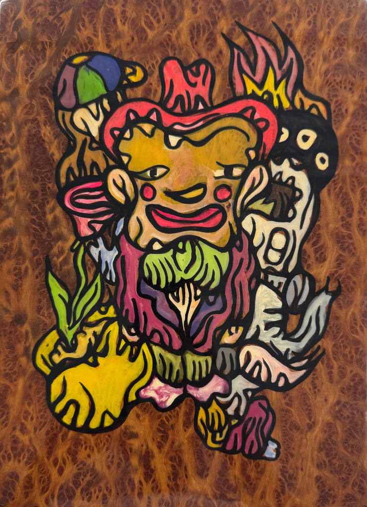 Carnaval, FABIEN VERSCHAERE, 2019Water color on Korean paper and wood29.0 × 21.0 cm