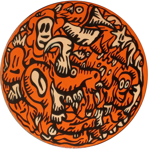 Chamane Party, FABIEN VERSCHAERE, 2022Acrylic on canvasφ40.0 cm