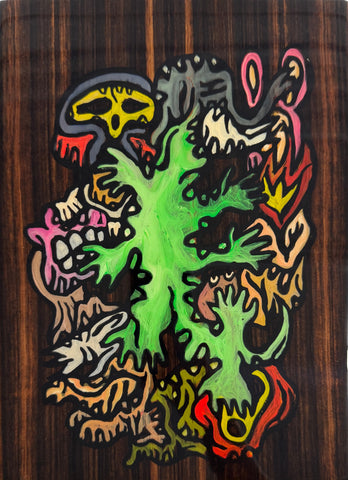 Elephant Dragon, FABIEN VERSCHAERE, 2019Water color on Korean paper and wood29.0 × 21.0 cm