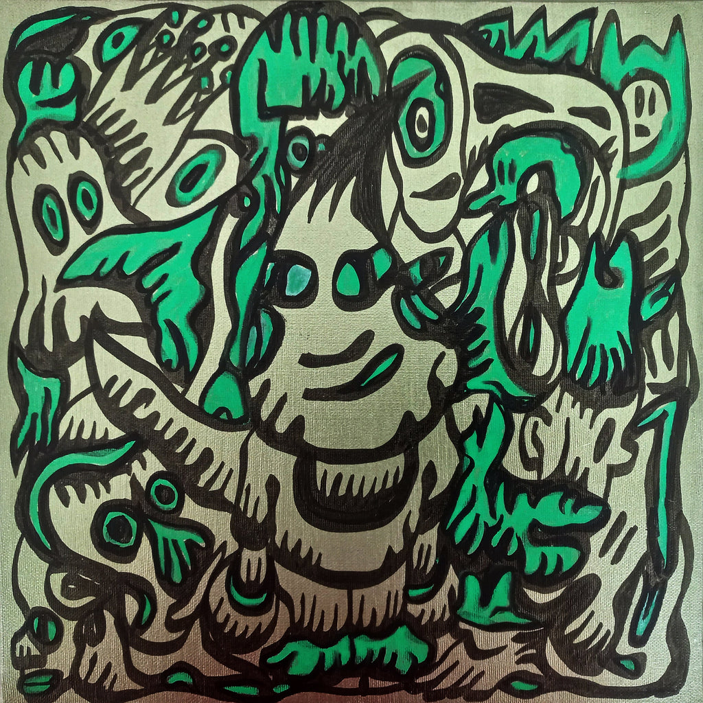 Freaky, FABIEN VERSCHAERE, 2022Acrylic on canvas30.0 × 30.0 cm