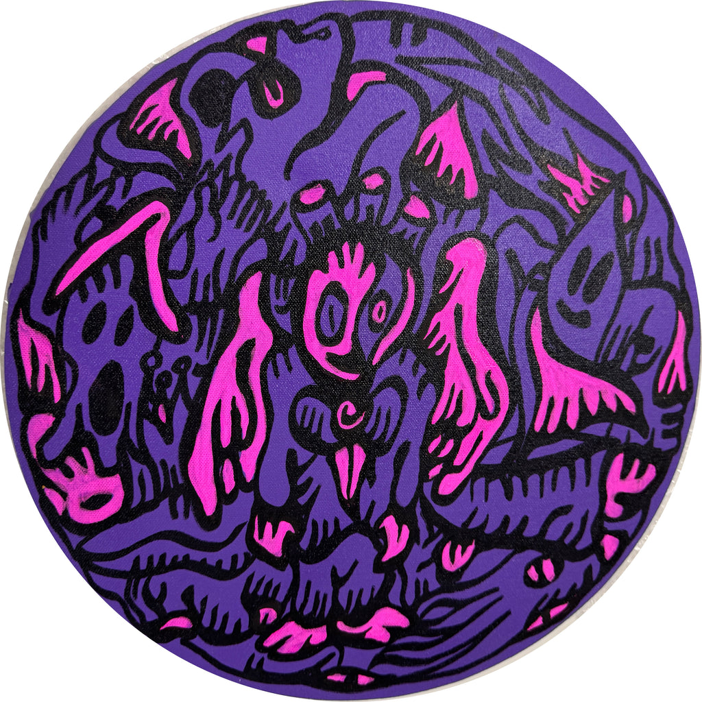 Heart to Heart, FABIEN VERSCHAERE, 2022Acrylic on canvasφ40.0 cm