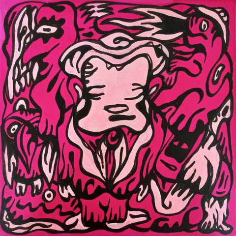 Mister V, FABIEN VERSCHAERE, 2022Acrylic on canvas30.0 × 30.0 cm