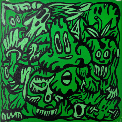 Mush-Mush, FABIEN VERSCHAERE, 2022Acrylic on canvas30.0 × 30.0 cm