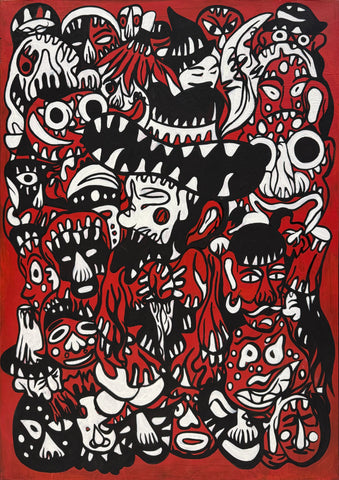 Story and mermaid, FABIEN VERSCHAERE, 2020Acrylic on canvas92.0 × 65.0 cm