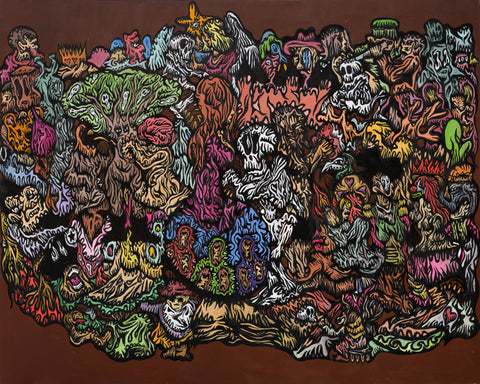 The trip of Gumiho, FABIEN VERSCHAERE, 2016Acrylic on canvas130.0 × 162.0 cm