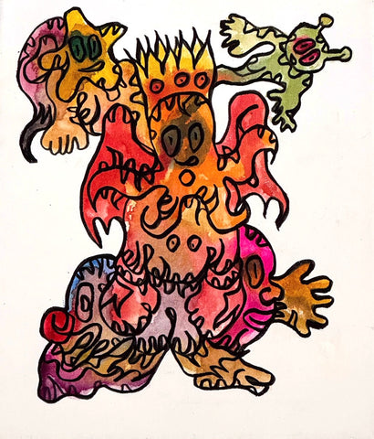 Octking, FABIEN VERSCHAERE, 2025Acrylic and watercolor on canvas41.0 × 33.0 cm