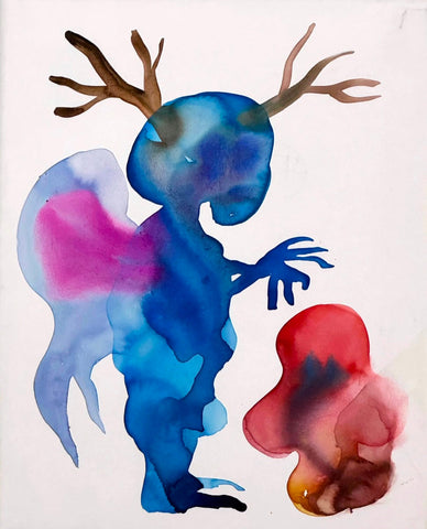 Small Story, FABIEN VERSCHAERE, 2025Watercolor on canvas35.0 × 27.0 cm