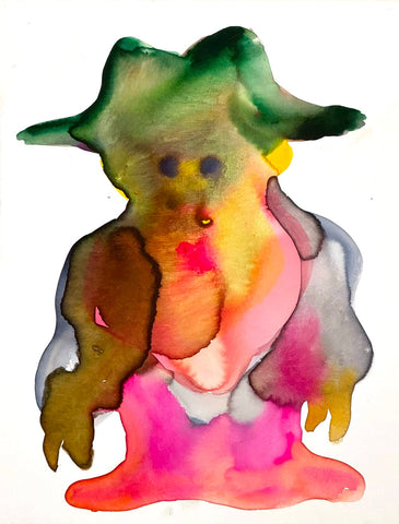 Just a boy, FABIEN VERSCHAERE, 2025Watercolor on canvas35.0 × 27.0 cm