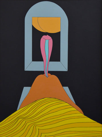 Love Flower, GO YAYANAGI, 1972Acrylic and oil on canvas91.0 × 65.2 cm