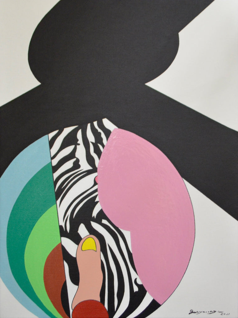 The Mystery of the Thumb, GO YAYANAGI, 2011Oil and acrylics on canvas60.6 × 45.5 cm