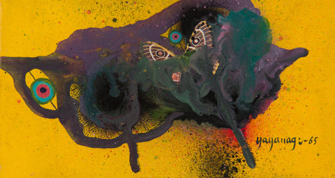 Butterfly・A, GO YAYANAGI, 1965Oil on panel11.2 × 20.8 cm