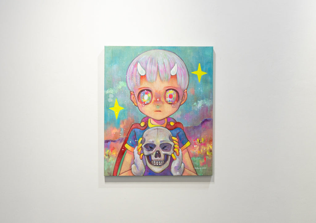 Picking up the Bones, HIKARI SHIMODA, 2025Oil on canvas72.7 × 60.6 cm