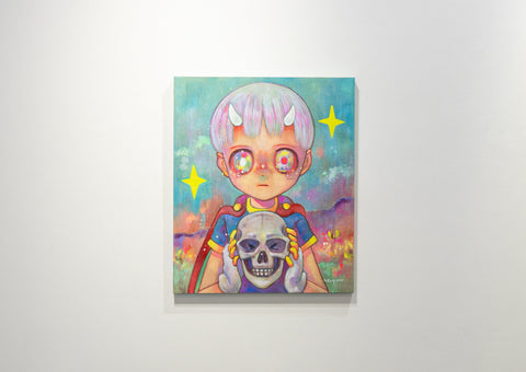 Picking up the Bones, HIKARI SHIMODA, 2025Oil on canvas72.7 × 60.6 cm