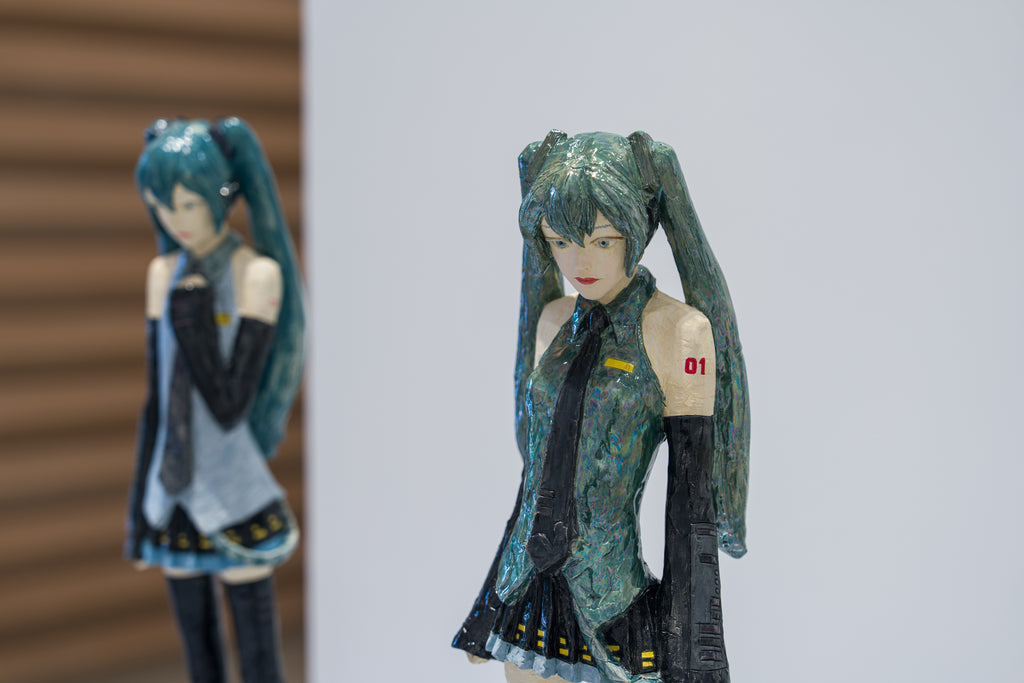 CU2316-The day I became Hatsune Miku /Ⅲ, HIROTO KITAGAWA, 2023Glaze, Ceramic13.0 × 10.0 × 45.0 cm