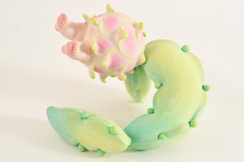 Celebration of Abundance, HUANG PIN TONG, 2025Acrylic on camphor wood36.0 × 28.0 × 21.6 cm