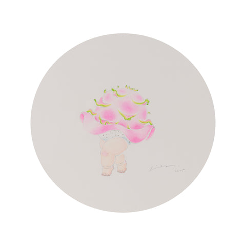 Ola !, HUANG PIN TONG, 2025Watercolor on paper, Framed32.5 × 32.5 cm