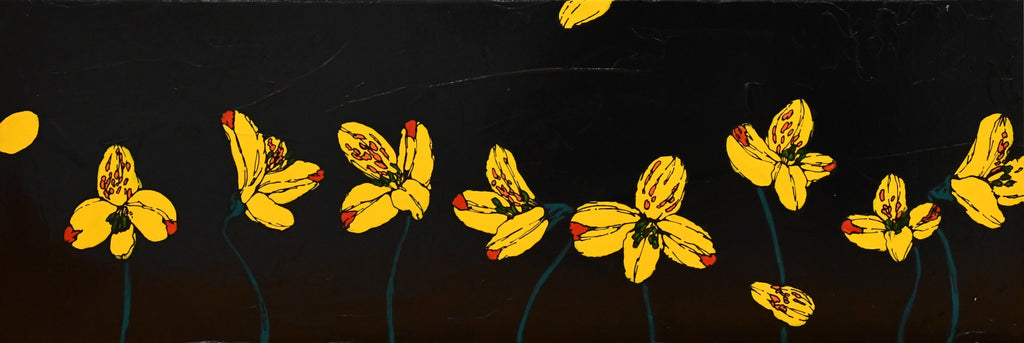 garden, icco Yoshimura, 2021Acrylic on canvas20.0 × 60.0 cm*You must be a registered member to make a purchase. Estimated shipping time: Within 10 days of order.