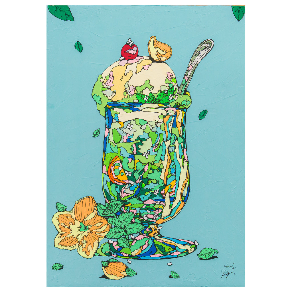 The Water of Life Ⅶ, icco Yoshimura, 2022Panel, Canvas, Acrylic60.0 × 42.0cm*You must be a registered member to make a purchase.Estimated shipping time: Within 1 week of order.