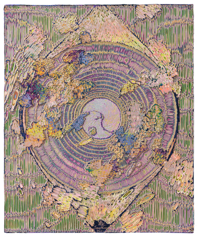 Heavenly Eyes No.61, JIANG MIAO, 2021Acrylic on wood, Carving66.0 × 55.0 cm