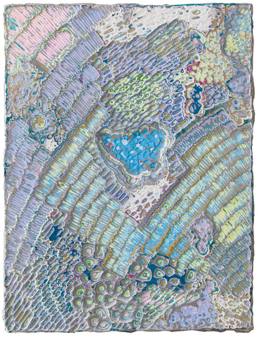 Origin 2023.11.17, JIANG MIAO, 2023Acrylic on wooden board, Carving40.0 × 30.0 cm