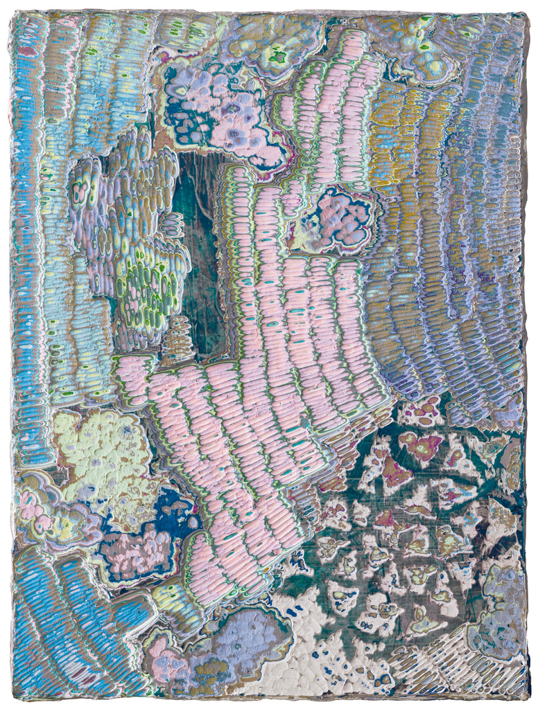 Origin 2023.11.18, JIANG MIAO, 2023Acrylic on wooden board, Carving40.0 × 30.0 cm