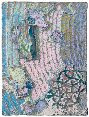 Origin 2023.11.18, JIANG MIAO, 2023Acrylic on wooden board, Carving40.0 × 30.0 cm