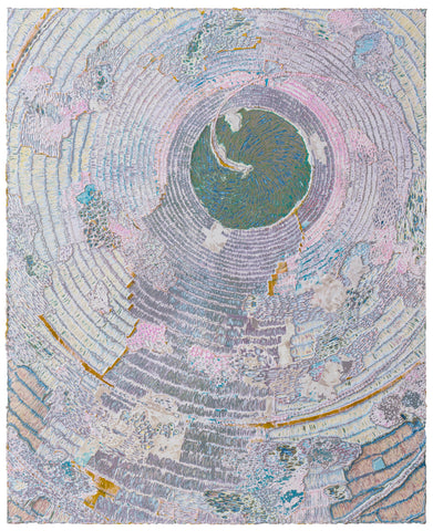 Mindfulness 2023.12.19, JIANG MIAO, 2023Acrylic on aluminum board, Carving160.0 × 130.0 cm