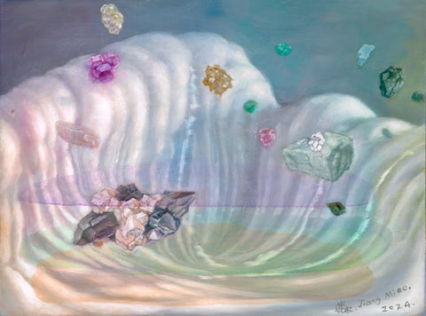 Water Sphere 2024.9.20, JIANG MIAO, 2024Oil on canvas30.0 × 40.0 cm