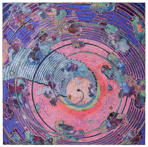 Mindfulness 20241228, JIANG MIAO, 2024Acrylic on aluminum panel, Carving220.0 × 220.0 cm