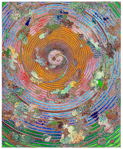 Mindfulness 20250420, JIANG MIAO, 2025Acrylic on aluminum panel, Carving160.0 × 130.0 cm