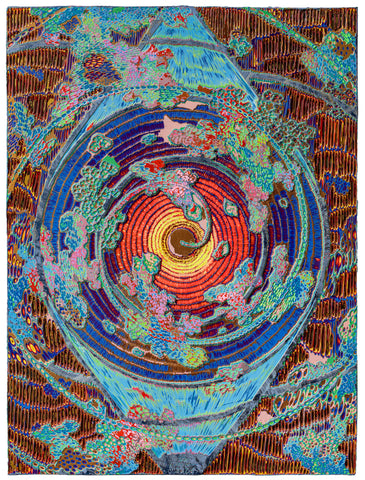 Heavenly Eyes 20260201, JIANG MIAO, 2026Acrylic on wooden board, Carving120.0 × 90.0 cm