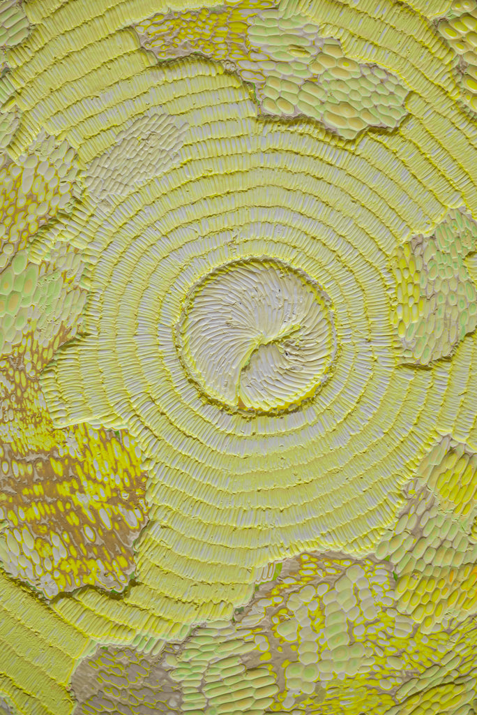 Mindfulness 20260505, JIANG MIAO, 2026Acrylic on aluminum panel, Carving166.5 × 166.5 cm