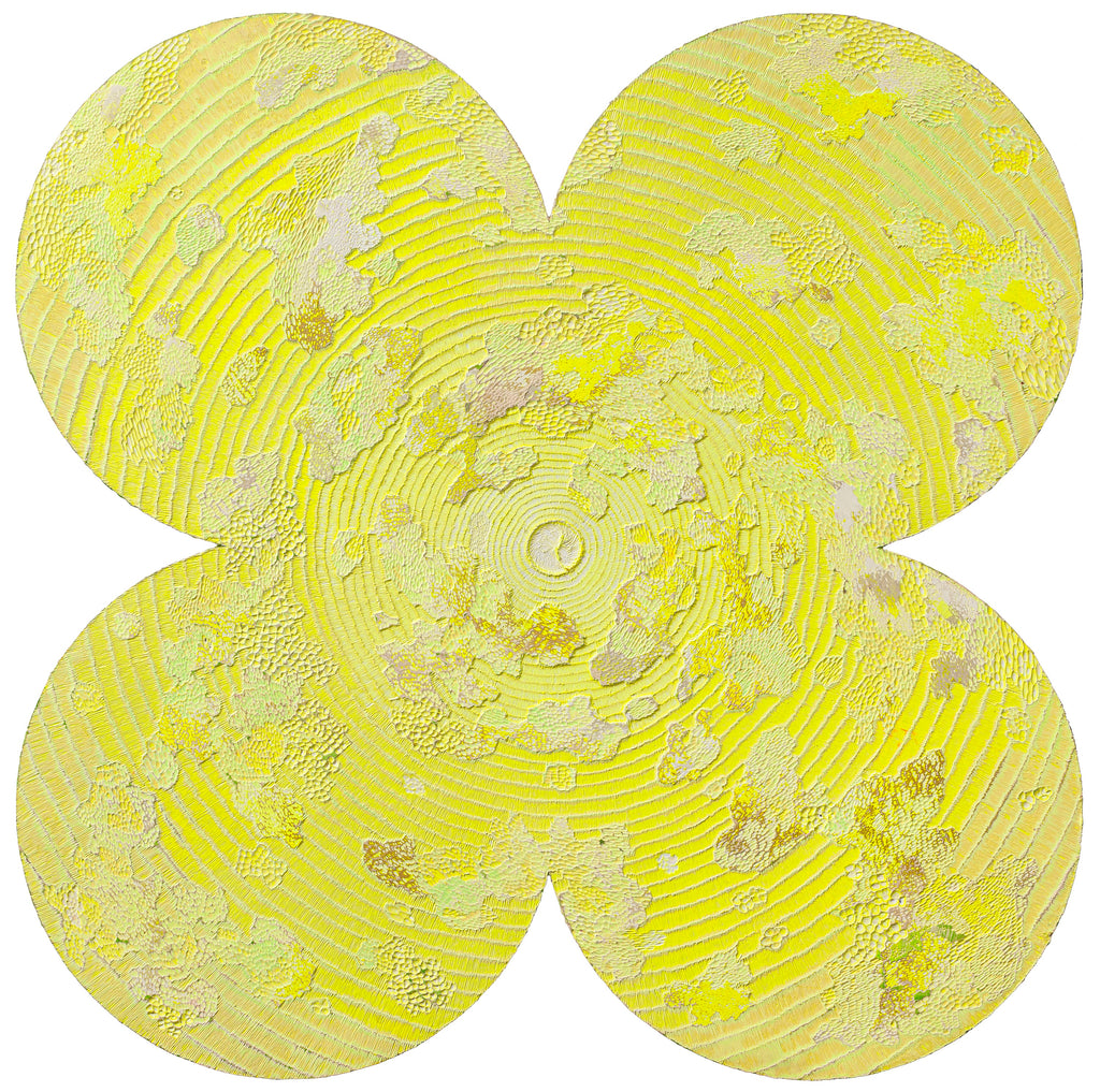 Mindfulness 20260505, JIANG MIAO, 2026Acrylic on aluminum panel, Carving166.5 × 166.5 cm