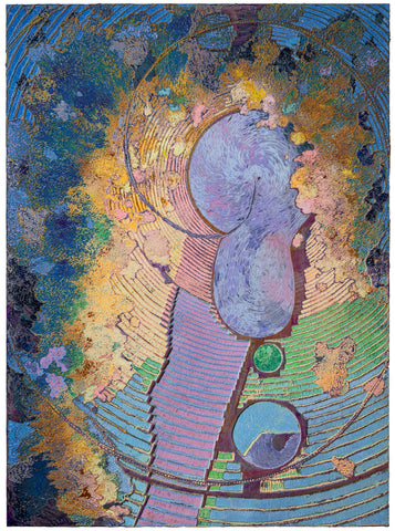 Mindfulness 20260622, JIANG MIAO, 2026Acrylic on aluminum panel, Carving198.0 × 145.0 cm