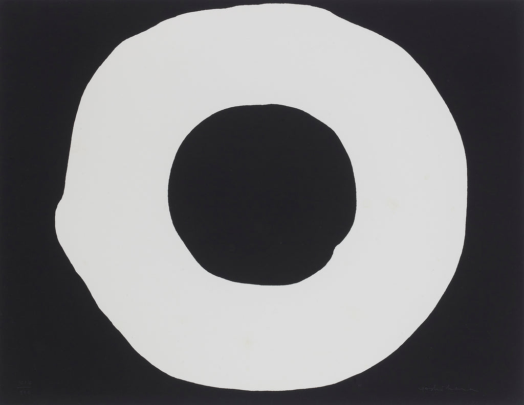 White circle on black background, JIRO YOSHIHARA, 1967Screen print on paper43.8 × 56.7 cmEdition:414/800