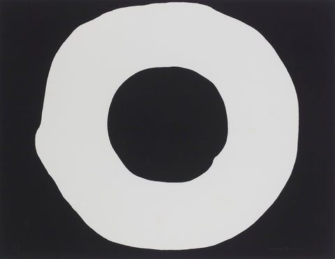 White circle on black background, JIRO YOSHIHARA, 1967Screen print on paper43.8 × 56.7 cmEdition:414/800