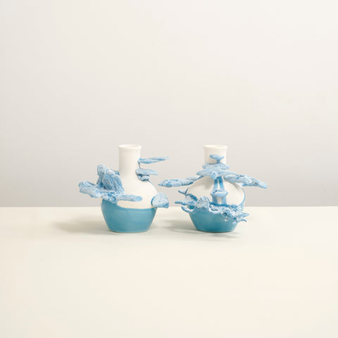 Without leaving your room, series 3, pair, JULIE AND JESSE, 2025Porcelain and glaze11.0 × 23.5 × 14.5 cm