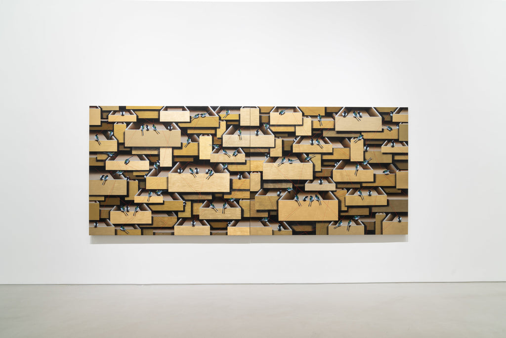 Relation, JUNG HAIYUN, 2023Acrylic on thick mulberry paper324.0 × 130.0 cm