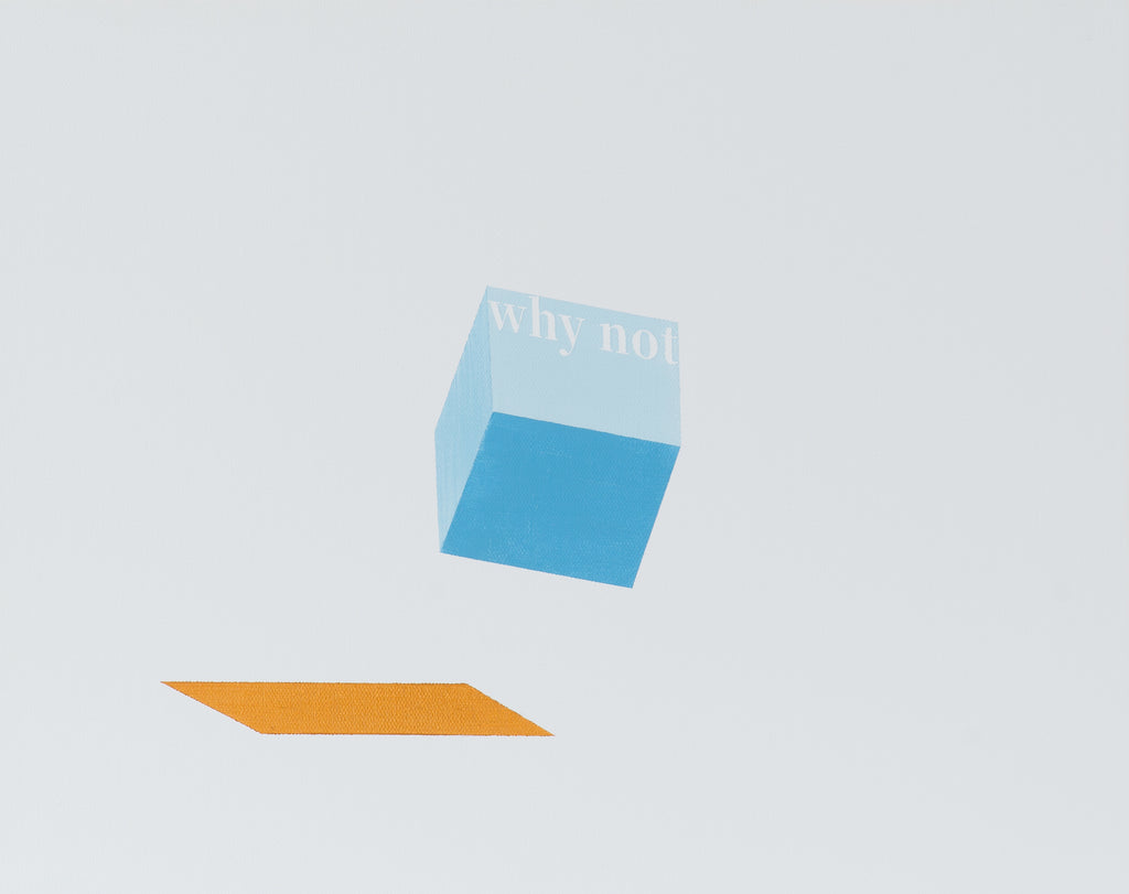 why not_A1, K. TSAI CAI, 2026Acrylic on canvas40.0 × 50.0 cm