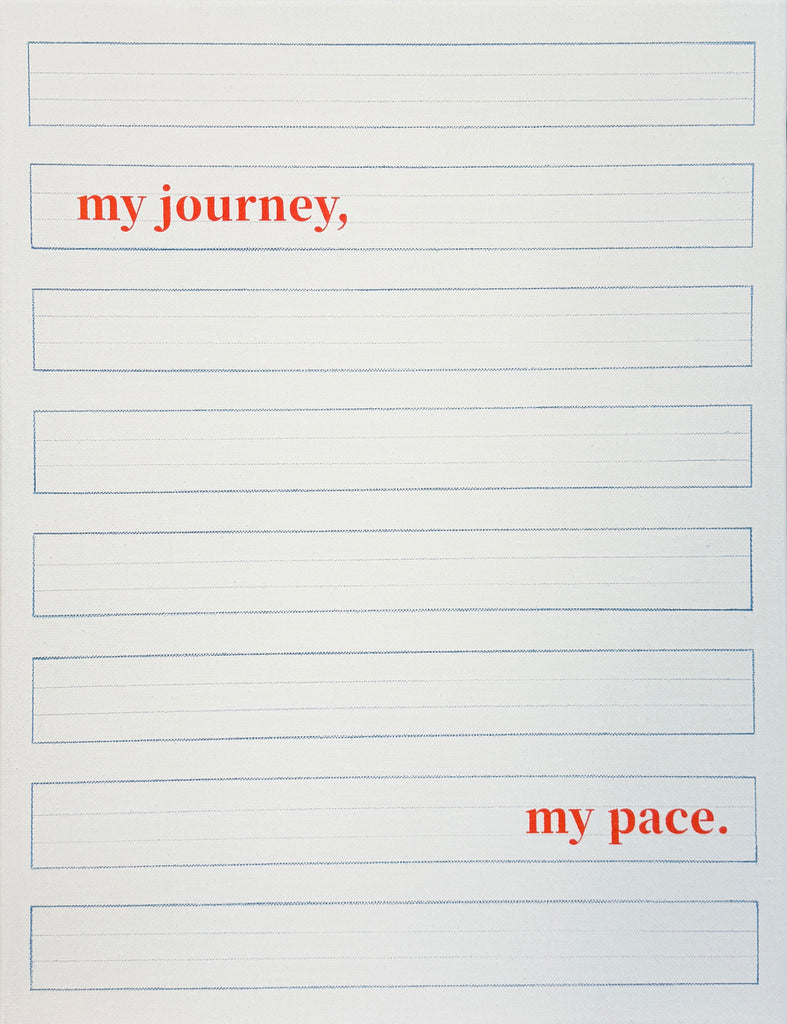 My journey, my pace. _A1, K. TSAI CAI, 2026Acrylic on canvas53.0 × 41.0 cm