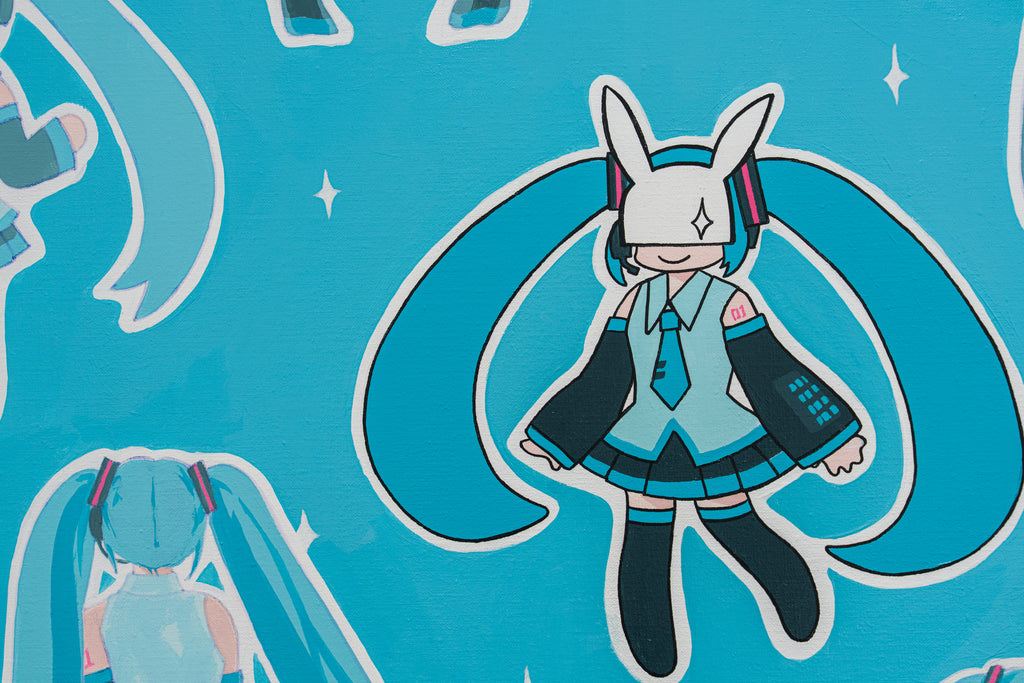 Looking for my Miku, KANA ARIMURA, 2026Acrylic on canvas60.6 × 72.7 cm