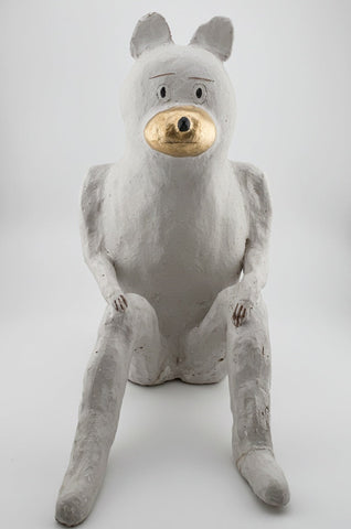 Sitting bear, KAPPAO, 2024Color on ceramic16.0 × 23.0 × 30.0 cm