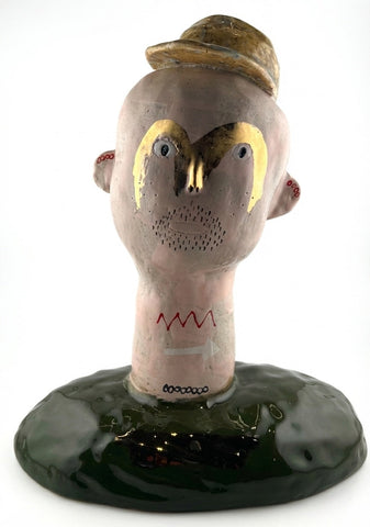 Bust series, KAPPAO, 2025Color on ceramic24.0 × 15.0 × 30.0 cm