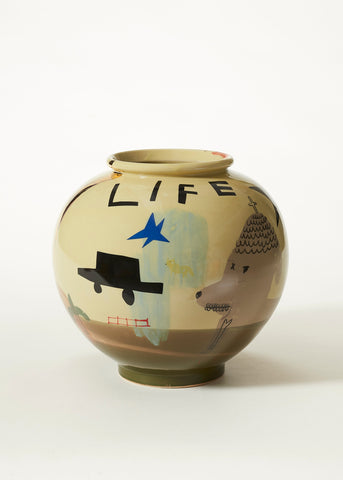 Vase, KAPPAO, 2025Color on ceramic29.0 × 29.0 × 27.0 cm
