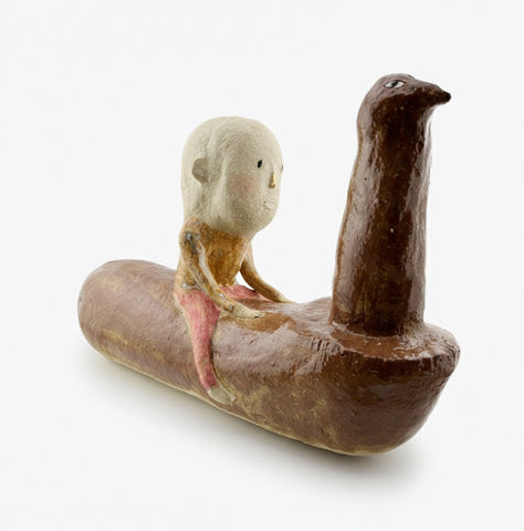 Bon voyage, KAPPAO, 2025Color on ceramic10.0 × 35.0 × 22.0 cm