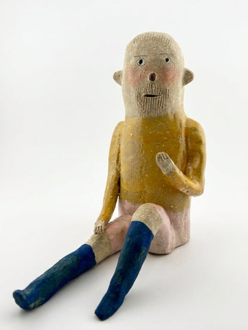 Gossip man, KAPPAO, 2025Color on ceramic13.0 × 22.0 × 25.0 cm