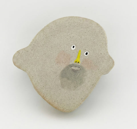 Amici, KAPPAO, 2024-2025Color on ceramic13.4 × 14.0 × 3.2 cm