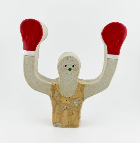 Amici, KAPPAO, 2024-2025Color on ceramic15.8 × 17.7 × 3.0 cm