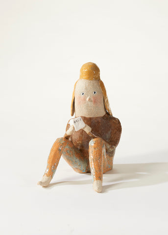 Bookworm, KAPPAO, 2025Color on ceramic16.0 × 17.0 × 27.0 cm